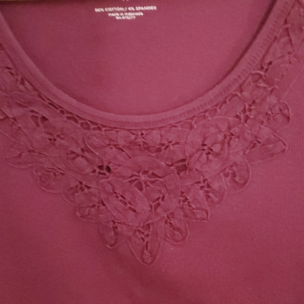 Sonoma Women's Burgundy Tank Top - Picture 3 of 4